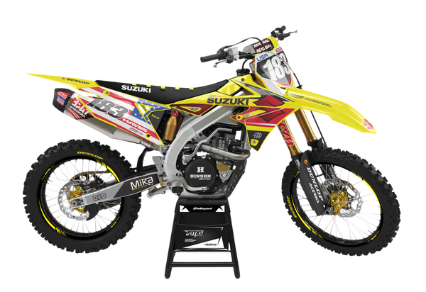 Suzuki Motocross Graphics Kit For RM RMZ250 RMZ450 - factorymotocrossgraphics